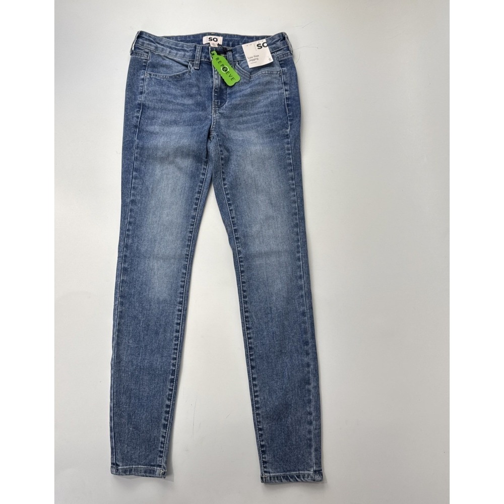 NWT SO Low Rise‎ Jegging Women Size 5 27W Blue Super Stretch Repreve Denim